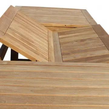 Tisch Mirage 160/240 X 90 – Ausziehbarer Teakholztisch