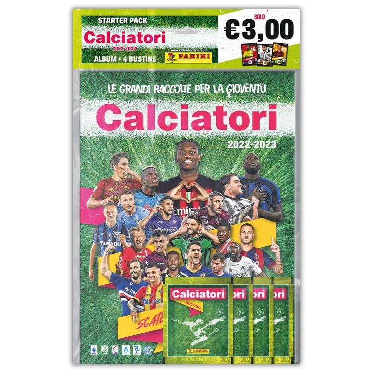 CALCIATORI PANINI 2022-2023 STARTER PACK 29 TÜTEN + ALBUM FUSSBALL SERIE A NEU