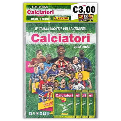 CALCIATORI PANINI 2022-2023 STARTER PACK 29 TÜTEN + ALBUM FUSSBALL SERIE A NEU