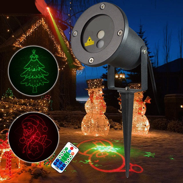 Weihnachts-Laser-Lichtprojektor Weihnachtsdekoration für Außenbereiche Motive