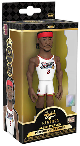 Funko Gold Nba Legend - Allen Iverson Premium 76Ers Figure Da Collezione 13Cm