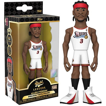 Funko Gold Nba Legend - Allen Iverson Premium 76Ers Figure Da Collezione 13Cm