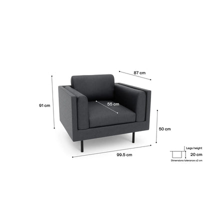 Sessel CHELSEA - Grau