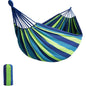 CLASSIC SINGLE HAMMOCK FABRIC COTTON BAG ROPE 200x150 GARDEN CAMPING b