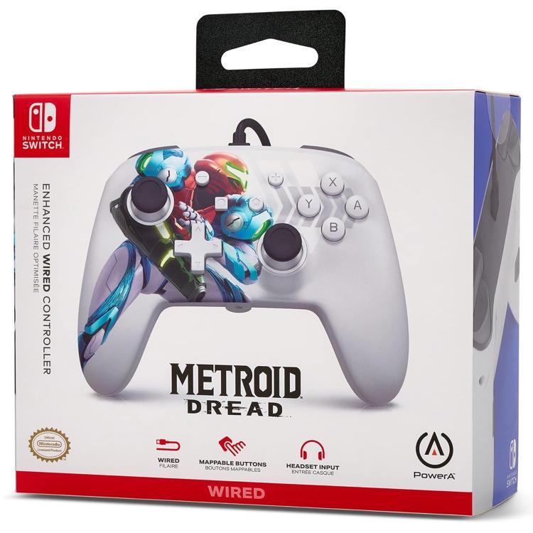 Powera Enhanced Wired Controller Programmierbar Nintendo Switch - Metroid Dread