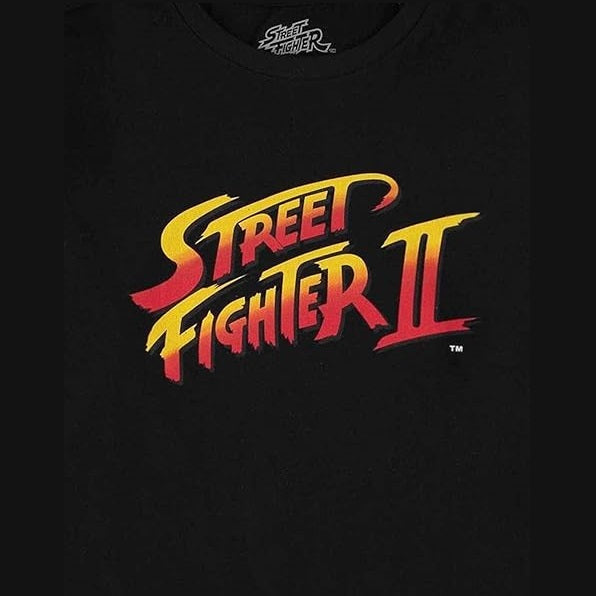 DIFUZED - T-SHIRT: STREET FIGHTER II XL LOGO GAME VIDEOSPIELE VIDEOSPIEL PS4 PS5