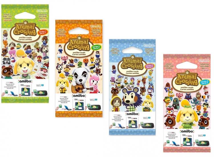 Amiibo Karten Animal Crossing Happy Home Designer Nintendo Serie 1-2-3-4 3ds 2ds