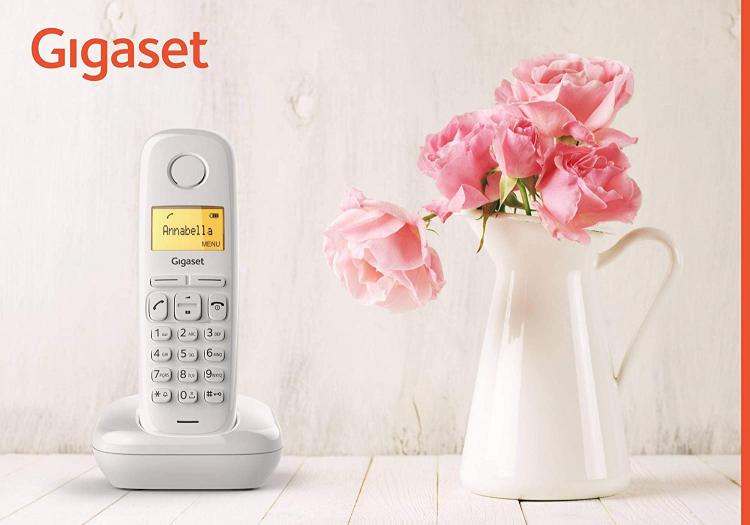 Gigaset A170 Schnurloses DECT-Telefon für Zuhause, weiß