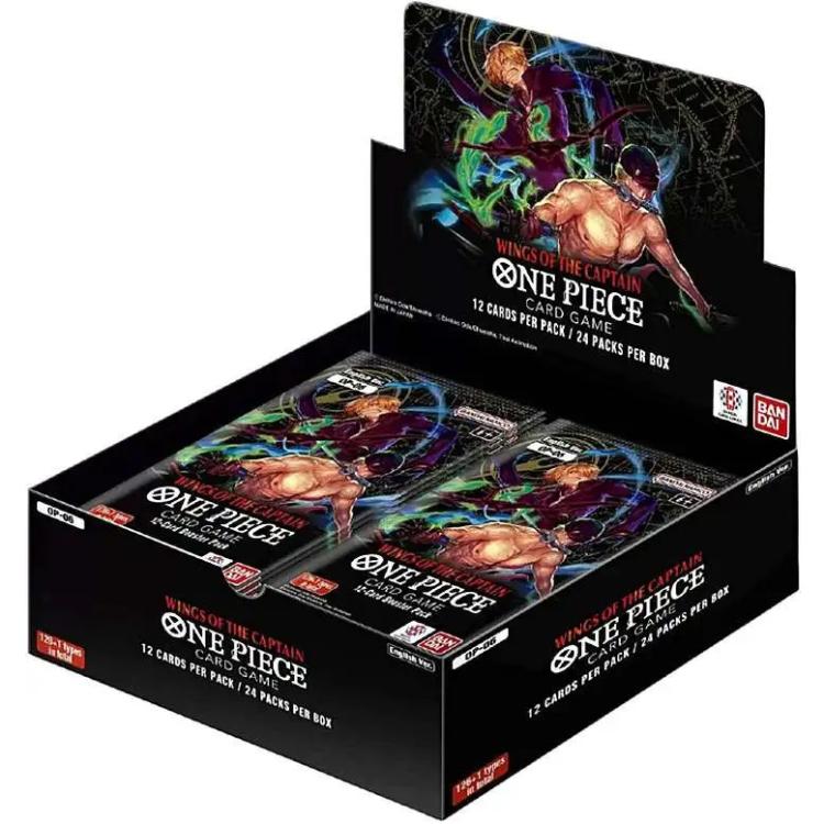 Bandai One Piece Cg Op-06 Wings Of The Captain Box 24 Bustine Da 12 Card Game Uk