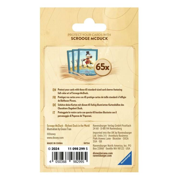 Disney Lorcana Tintenlande "Dagobert Duck" 65 Kartenhüllen Set 3