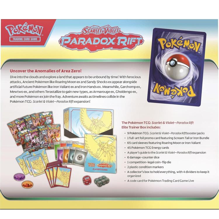 Pokemon Top-Trainer-Box Paradoxrift (Eisenkrieger) Karten - Eng