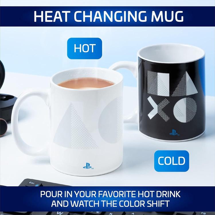 Paladone Wärmewechsel-Tasse Playstation "Heat Change Mug" Ps5 Farbwechsel