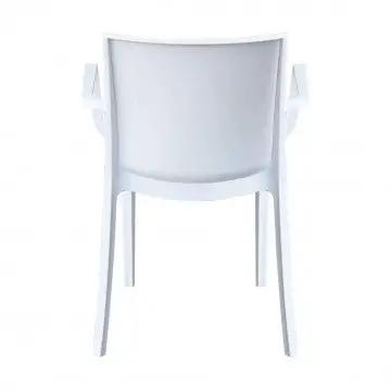 Poltrona in polipropilene Victoria con braccioli - Dimensioni: 55x58x82cm