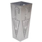 Iron Umbrella Stand Design Umbrella Holder Drip Tray Silver