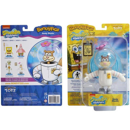 BENDYFIGS - SPONGEBOB SCHWAMMKOPF (SANDY CHEEKS) ACTIONFIGUR 16CM NOBLE COLL.