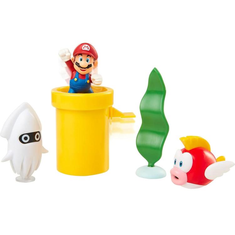 Jakks Pacific Nintendo: Super Mario „Unterwasser-Diorama-Set“ Spielfiguren 3+