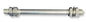 Wheelbarrow Complete Axle – Galvanized Steel Ø12 mm, Length 210 mm with Bolts
