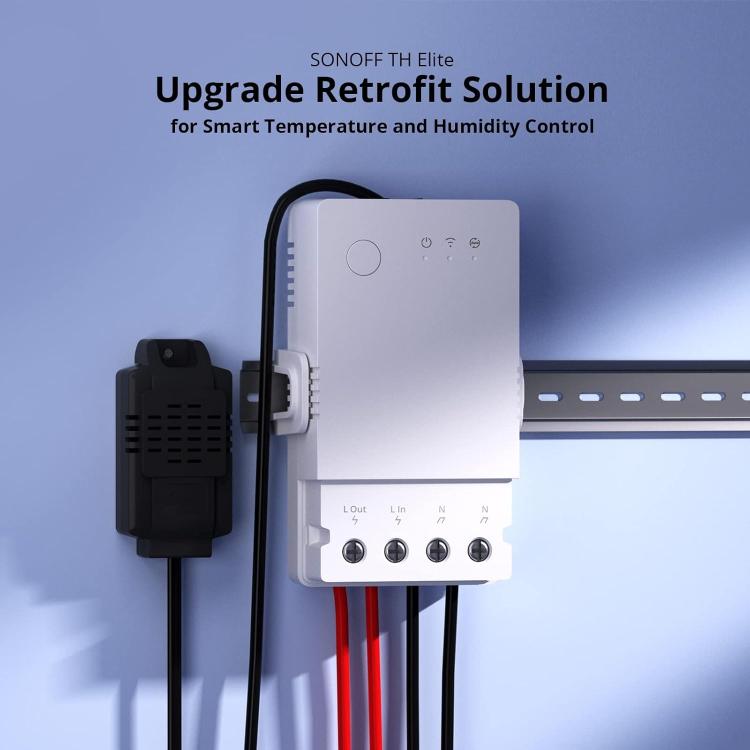 Sonoff Thr316 Th Origin Smart WLAN Temperatur-Feuchtigkeits-Schalter Alexa Google