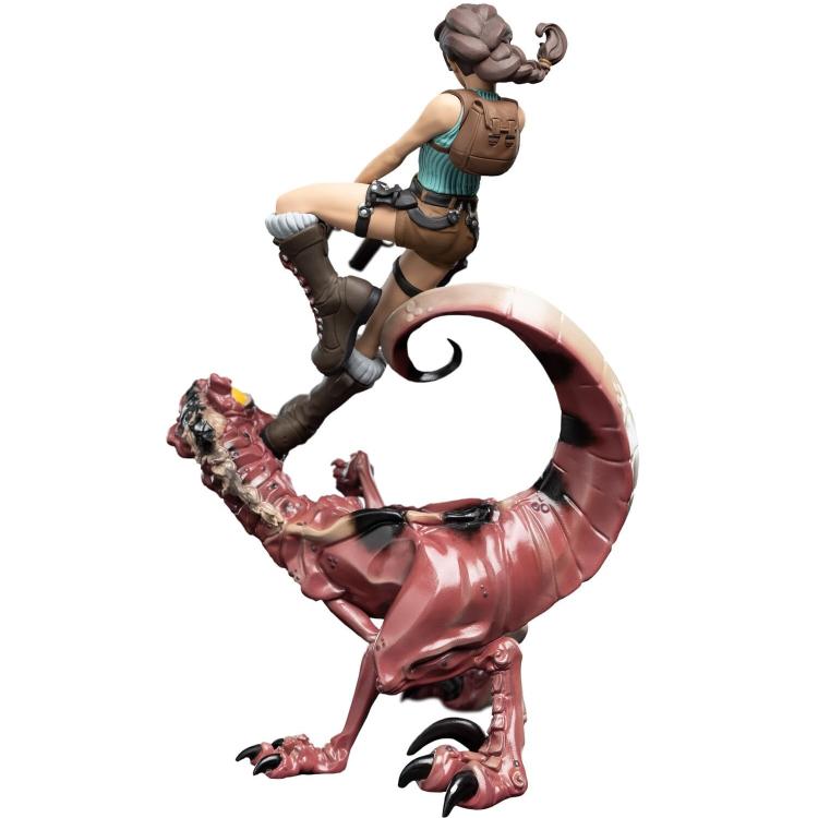 Weta Workshop Tomb Raider "Lara Croft Vs Raptor" #2 Epics Statua Figure 24Cm