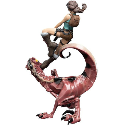 Weta Workshop Tomb Raider "Lara Croft Vs Raptor" #2 Epics Statua Figure 24Cm