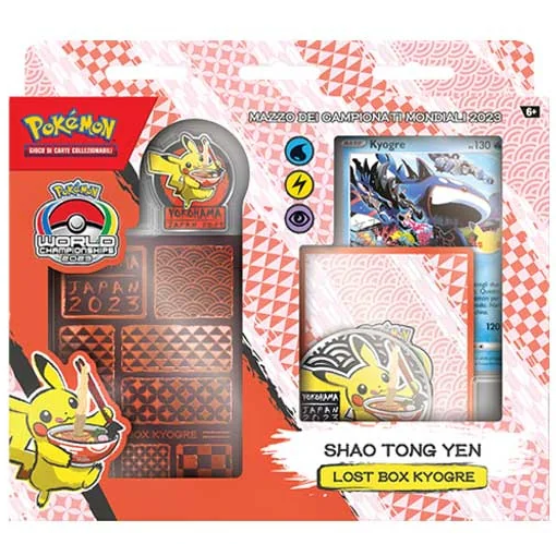 Pokémon Weltmeisterschaftsdeck 2023 (Shao Tong Yen) Box Kyogre Italienisch