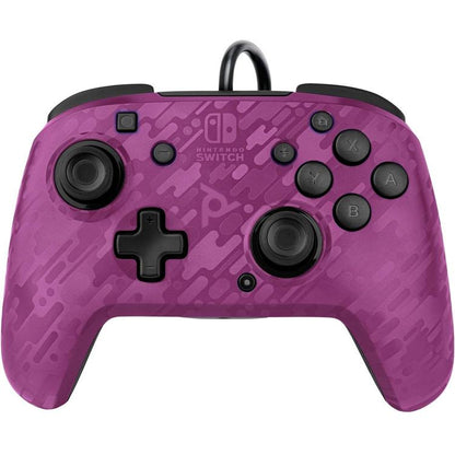 Pdp Controller Kabelgebunden Nintendo Switch Mit Kabel Faceoff Deluxe Audio Violett