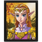 Pyramid - The Legend Of Zelda (Zelda To Sheik) Framed 3D Lenticular Poster