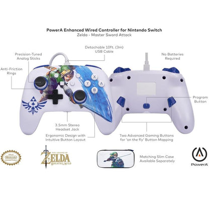 Powera Enhanced Wired Controller Kabelgebunden Nintendo Switch (The Legend Of Zelda)