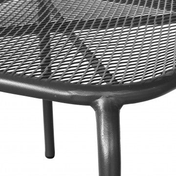 Beistelltisch Midway: Gartentisch aus Stahl in Weiß, Grau oder Taupe – 43,5 cm x 41 cm x 41 cm