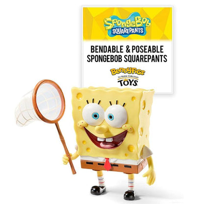 BENDYFIGS - SPONGEBOB SCHWAMMKOPF (SPONGEBOB) FIGUR MIT DISPLAY-STÄNDER SPIELZEUG