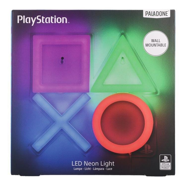 Paladone Wandleuchte Playstation LED Neon Light Offizielles Sony PS4 PS5 Wandlicht