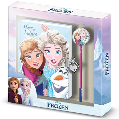 Disney: Tagebuch und Kugelschreiber Frozen (Anna, Elsa, Olaf) Geschenkset Schule