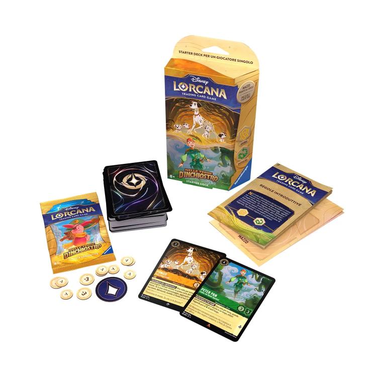 Disney Lorcana Aufbruch der Flutländer Starter Deck Bernstein/Smaragd Sammelkartenspiel Deutsch