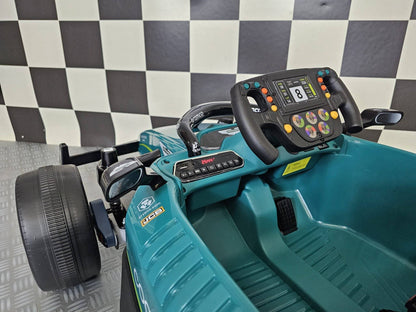 Aston Martin F1 24V Elektroauto für Kinder – Grün