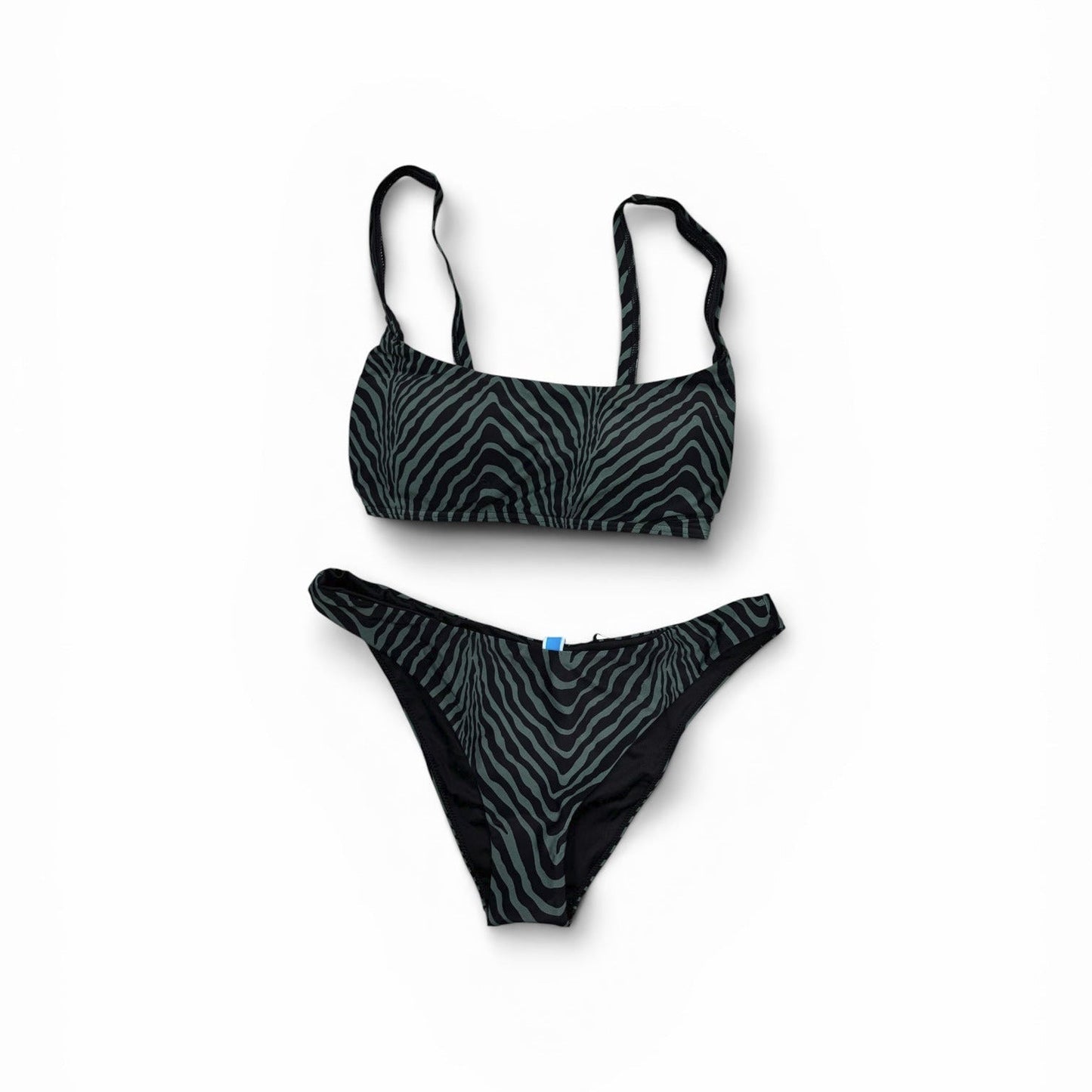 Arena Bikini Bralette Donna 007082-506 Nero Verde Mare 2026