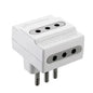 Triple adapter 10A white