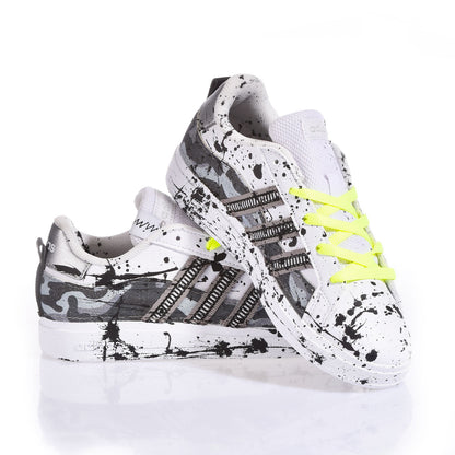 Adidas Junior Grey Camo