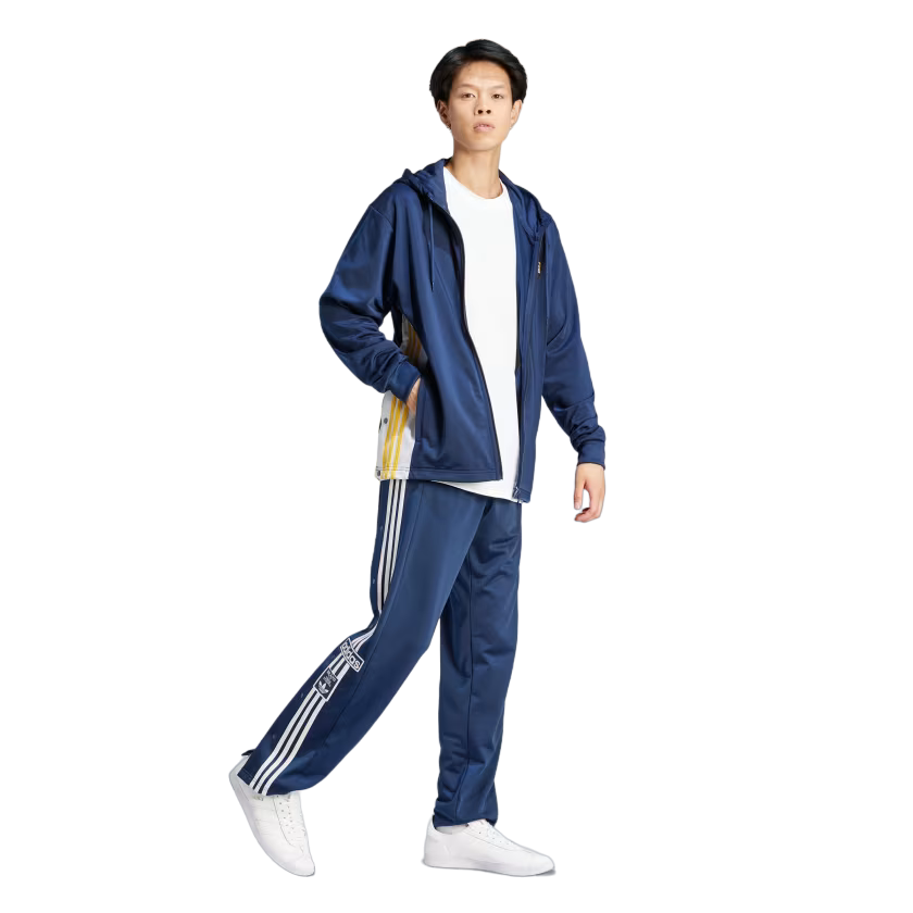Adidas Originals Felpa con cappuccio da uomo Adibreak IM8208 blu giallo oro bianco