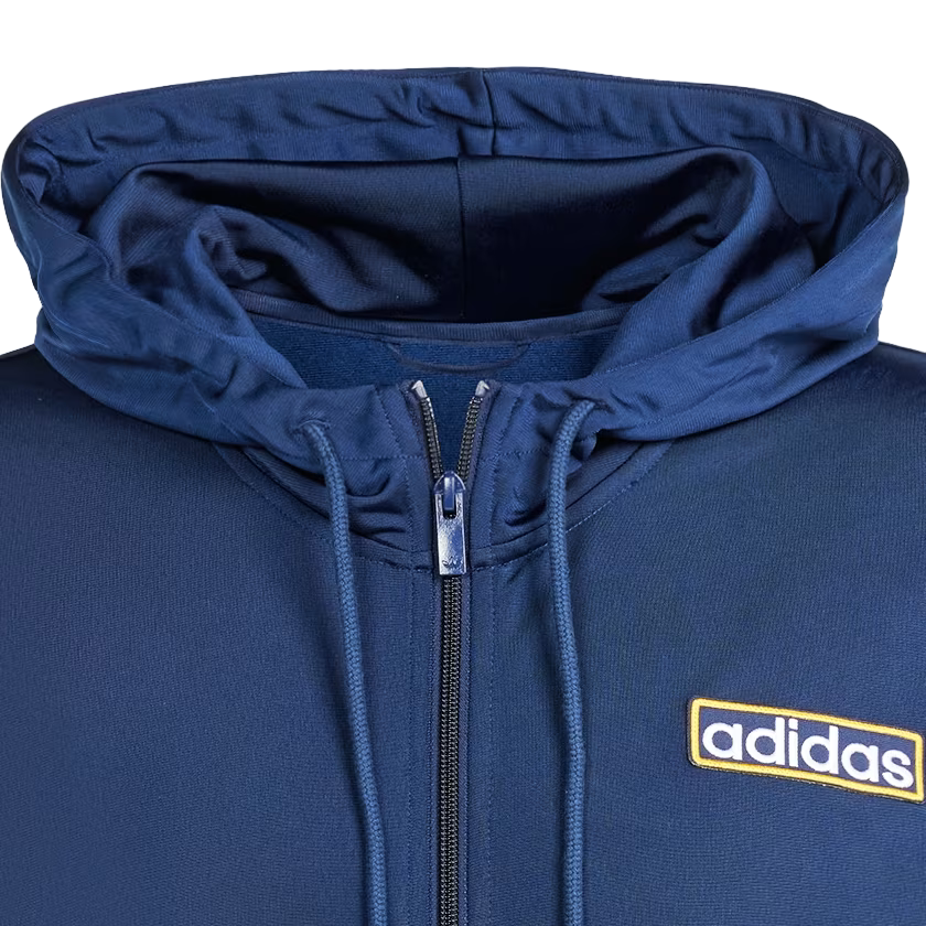 Adidas Originals Felpa con cappuccio da uomo Adibreak IM8208 blu giallo oro bianco