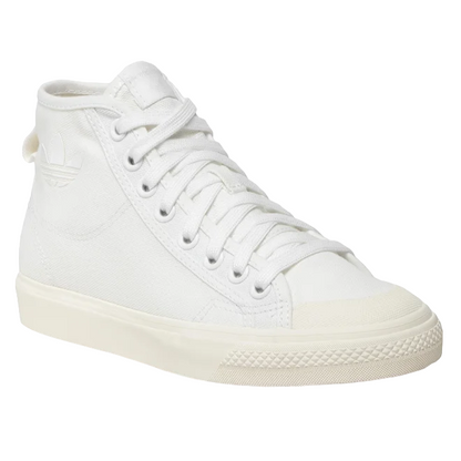 Adidas Originals scarpa sneakers alta in tela da uomo Nizza Hi H01110 bianco