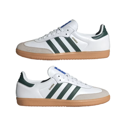 Adidas Originals scarpa sneakers da uomo Samba OG IE3437 bianco-verde