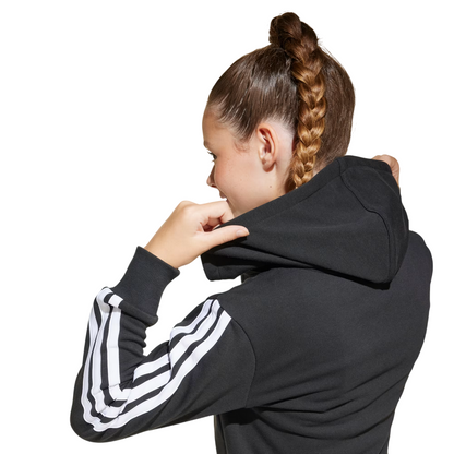 Adidas Felpa Con Cerniera e Cappuccio da Ragazza Essentials JJ0956 nero