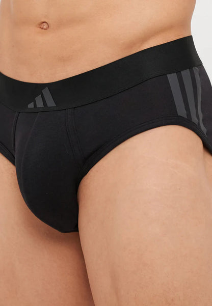 Adidas Intimo Slip Active Flex Cotton Uomo Nero - JK3974