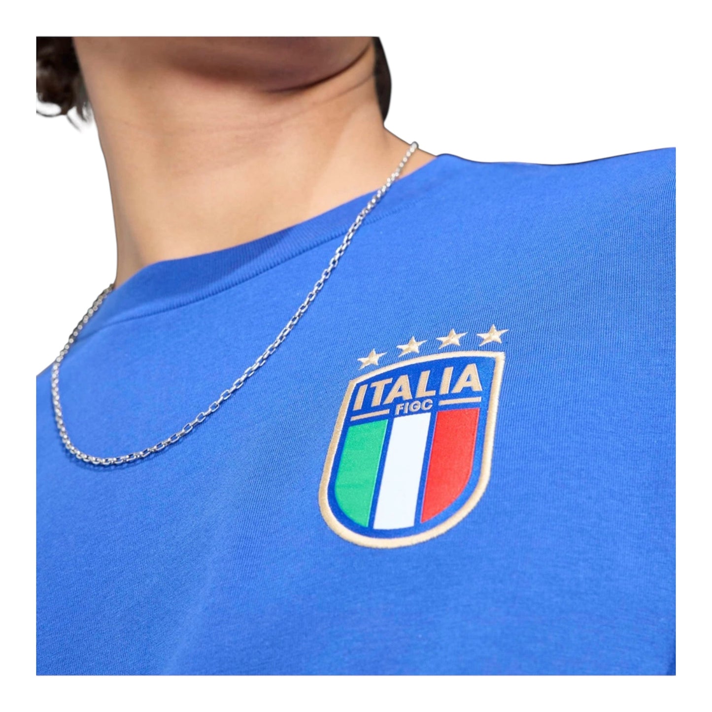 Adidas Maglietta FIGC DNA JZ2064 Azzurra