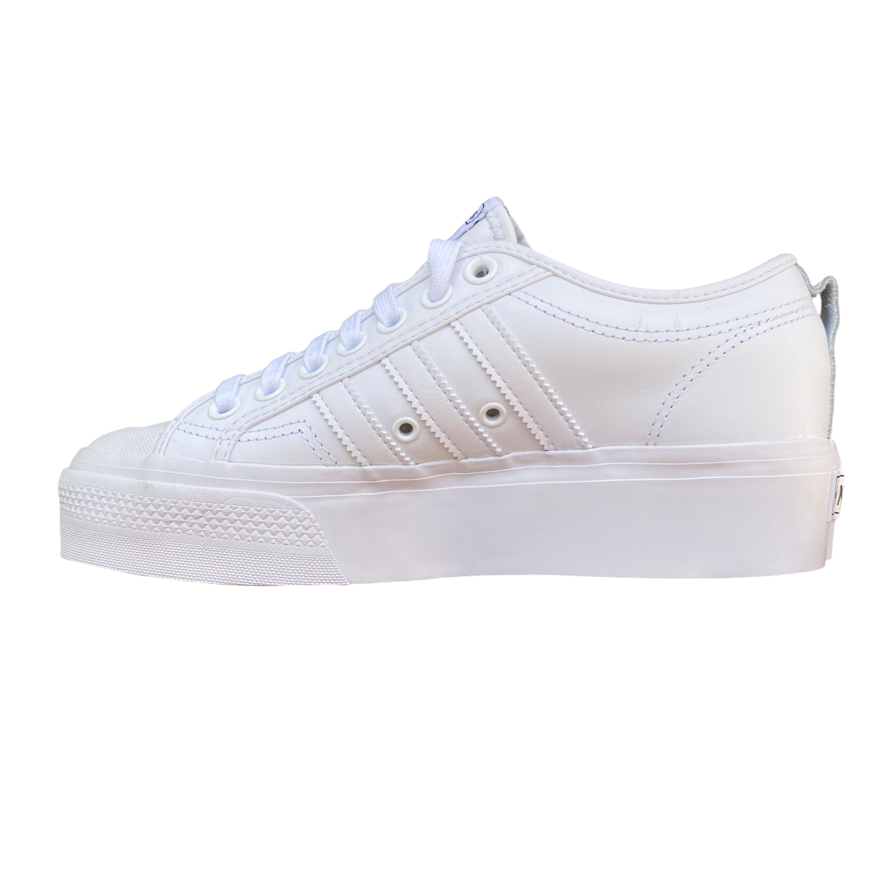 Adidas Nizza Platform FW0265 - Sneakers Bianche con Zeppa per Donna