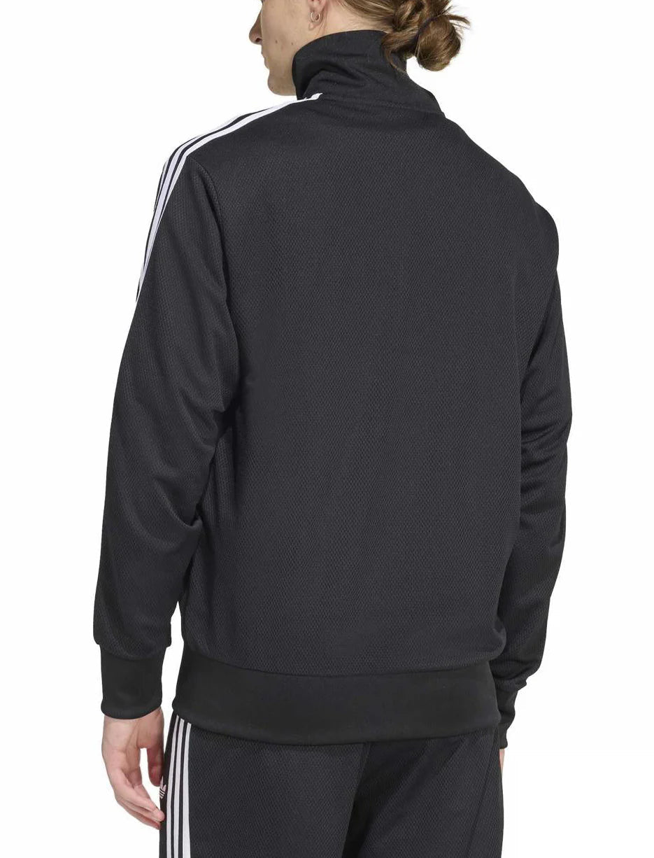 Adidas Originals Felpa unisex con zip Firebird Adicolor Mesh KE0782 nera