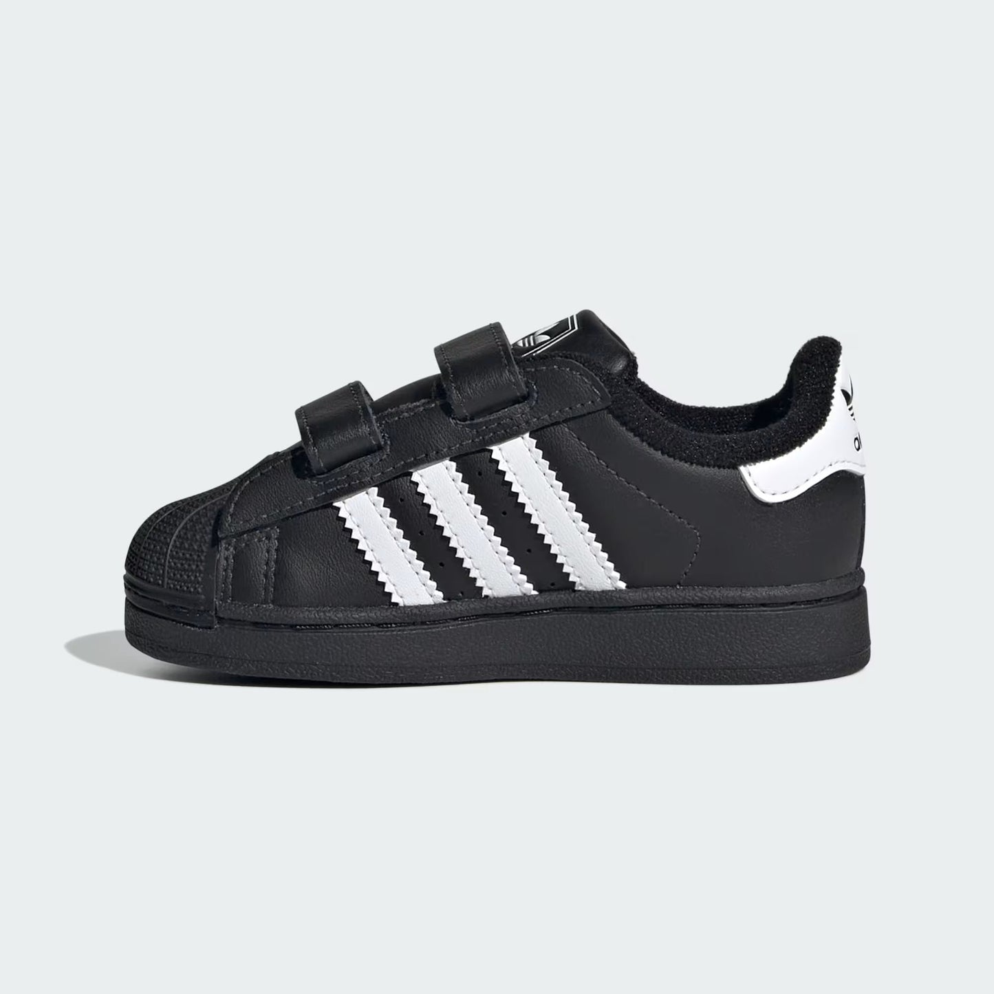 Adidas Originals Superstar II Infant Sneakers Bambini Nere Velcro Punta Conchiglia - JI3991
