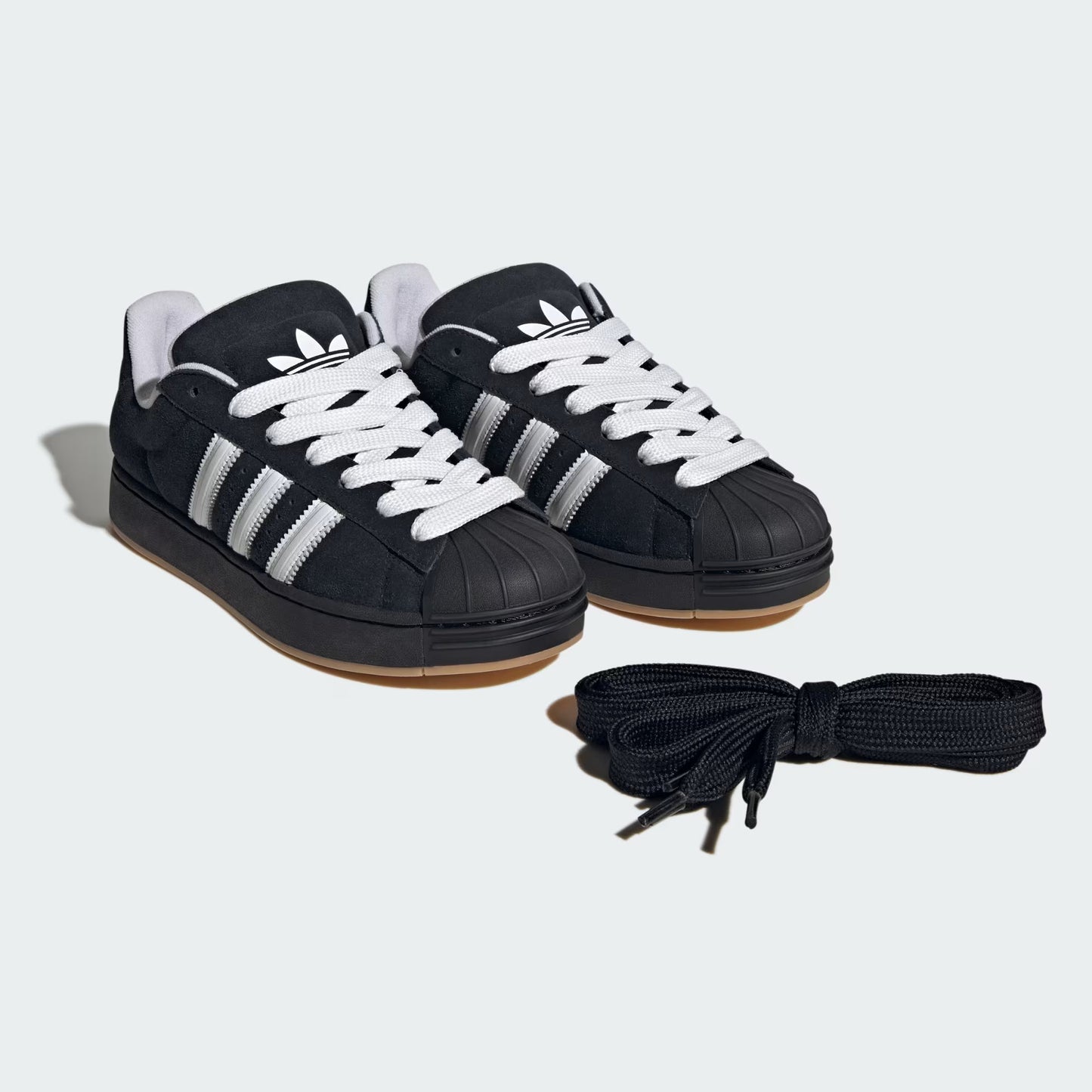 Adidas Originals Superstar ST Sneakers Uomo Nere Punta Conchiglia Pelle Scamosciata - KI3512
