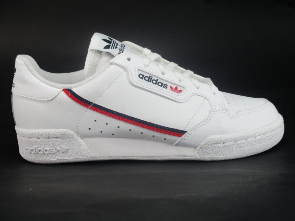 Adidas Originals Sneakers Ragazzo Bianco Rosso Blu Continental 80 J - F99787