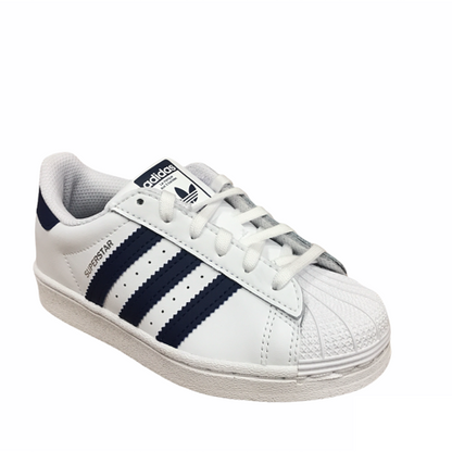Adidas sneakers bassa per ragazzi Superstar C GZ2884 bianco-blu